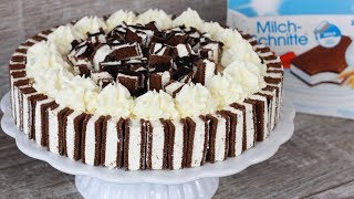 Milchschnittentorte  Milchschnitte Torte Rezept [upl. by Skoorb]