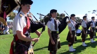 Scotch College Perth Western Australia  2016 Open Day Pipe Band Display [upl. by Nanreit790]