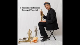 Il Silenzio dordinanza Tutorial per Tromba con spartito trumpet tutorial dowload silenzio [upl. by Casilda]