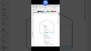 Hexagonal Latest Coreldraw Design 🧿👨🏽‍💻  shorts coreldraw logo  pinkvilla [upl. by Ardnikat124]