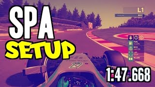 F1 2014 Spa Hotlap  Setup 147668 [upl. by Morgen]