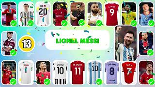 Devines la CHANSON EMOJI MAILLOT du footballeur  Messi Ronaldo Mbappe Haaland  Football Quiz 2024 [upl. by Ryan]