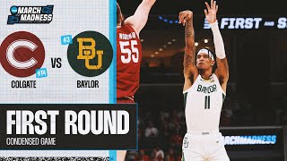 Baylor vs Colgate  First Round NCAA tournament extended highlights [upl. by Otsuaf]