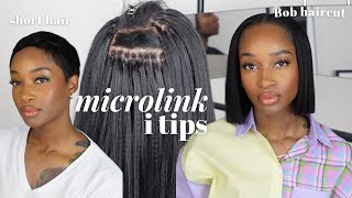 Installing Itip Microlinks On My Short Hair [upl. by Monsour]