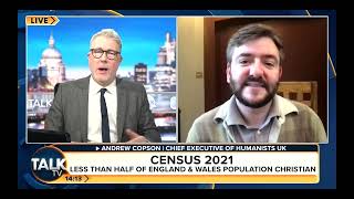 A safer basis for a cohesive society is values rather than beliefs – Andrew Copson on census2021 [upl. by Eednil]