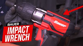 Best Impact Wrench under 100  85 amp Bauer Impact Gun  Harbor Freight Remove Stuck Lug Nuts [upl. by Jb871]