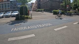 Checking out the bicycle infrastructure in Konstanz Germany [upl. by Onivag]