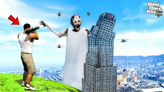 Scary GRANNY Attacked AND Destroys LOS SANTOS In GTA 5  FRANKLIN Vs GRANNY  Lovely Boss [upl. by Tarrant682]