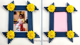 Photo frame Making At Home  Easy Photo Frame With Paper  How To Make Photo Frame  Birthday Gift [upl. by Aramahs]