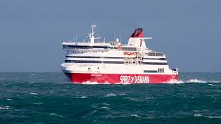 The Spirit of Tasmania 1 inbound at Point Lonsdale Victoria Australia [upl. by Doloritas]