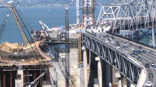 Official San FranciscoOakland Bay Bridge Construction TimeLapse [upl. by Tirb]