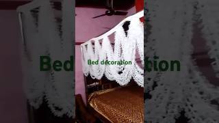 new design bed decorationbed flowers Ladi trending new model shorts video [upl. by Eldoree]