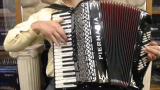 How to Play a 96 Bass Accordion  Lesson 1  Klezmer Freygish Scale in D  Zemer Atek [upl. by Ayrad]