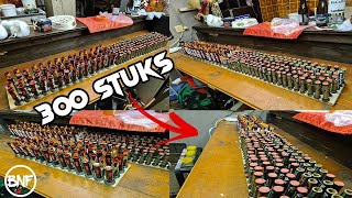 300 Thunderkings All At Once  1800 Project  Vuurwerk Oud en Nieuw [upl. by Salene136]