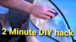 Foggy Headlight Restoration Using an Abrasive Steel Wool Soap Pad [upl. by Amalie]