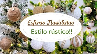 ADORNOS NAVIDEÑOS para el Árbol 2022  Fáciles estilo natural [upl. by Noslen984]