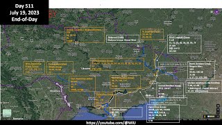 Ukraine military situation July 1819 2023 stalemate ala WW1 [upl. by Euqirne]