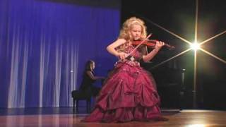 Incredible 7Year Old Child Violinist Brianna Kahane Performs quotCsardasquot on a 14Size Violin [upl. by Ihsar]