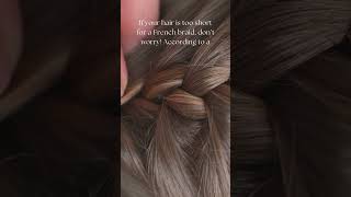 Short Hair Big Style French Braid Tips for Short Hair  herhairdos [upl. by Arrekahs]