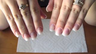 Adding length to your natural nail using tip extensions and gel polish [upl. by Oniger]