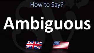 How to Pronounce Ambiguous CORRECTLY [upl. by Fisoi483]