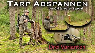 3x einfache Schnurspanner amp Schnurknoten für Anfänger  Bushcraft  Survival  Outdoor [upl. by Alac]