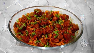 Soya Nuggets with Noodles Recipe  Spicy Soya Chunks  Veggie Nuggets  recipe food cooking [upl. by Acimat844]