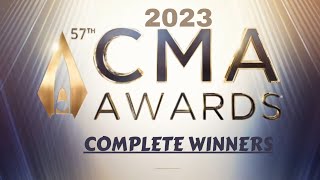 CMA Awards 2023 All Winners [upl. by Tremann]