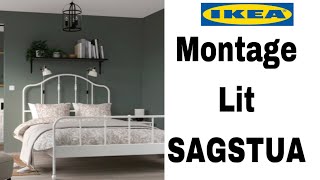 Montage Lit SAGSTUA ikea [upl. by Sprung]