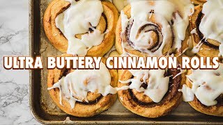 Homemade Buttery Brioche Cinnamon Rolls [upl. by Enellij628]