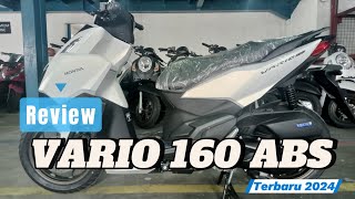 Review VARIO 160 ABS  Putih  2024 [upl. by Eidroj]