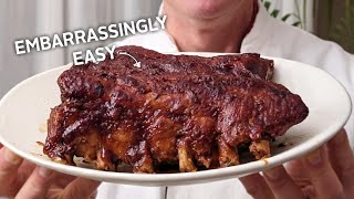 Embarrassingly easy delicious fall off the bone ribs [upl. by Nosnhoj]