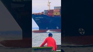 ARICA HEADING OUT TO SEA🌊🌊 ship wow epic waves containership oiltanker roughseas bulkcarrier [upl. by Eanahs406]