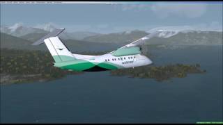 Landing Langnes after flight from Jan Mayen [upl. by Eenhpad]