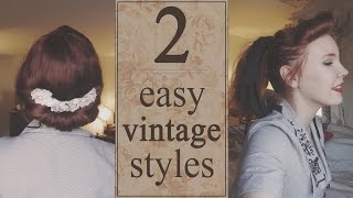 Quick amp Easy Vintage Hairstyles [upl. by Kolnos]