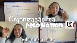 Study Vlog Minha organização para estudos no Notion trabalhando e simplificando a vida [upl. by Eronel793]