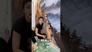 How to make 3d wall painting at home [upl. by Neetsirk]