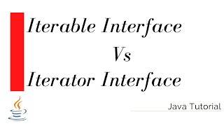 Iterable vs Iterator interface in Java  Java Beginners Tutorial [upl. by Enidlareg]