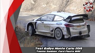 Test Rallye Monte Carlo 2019  Teemu Suninen  Ford Fiesta WRC  Aa26 Racing [upl. by Adnala988]