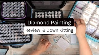 Diamond Painting Review 💎 Kitting down 💎 Restesteine organisieren 💎Fertiges Bild von CaratArt [upl. by Normandy]