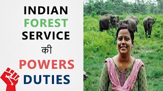 IFoS Officer  Indian Forest Service  Powers Duties Salary  Hindi [upl. by Nnyllaf]