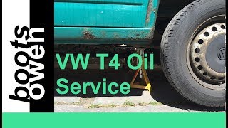 VW T4 Oil filter and belt check [upl. by Townshend537]