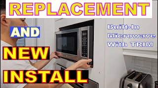 How To Replace And Install Built In Microwave With Trim Kit [upl. by Ailama983]