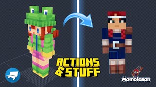 Minecraft How to Edit amp Modify your own skins for Actions amp Stuff  Blockbench Tutorial 🛠️🎨 [upl. by Gerg]