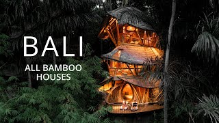 Bali Best Bamboo Houses Tour [upl. by Vandervelde100]