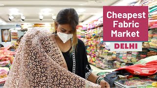 Cheapest Market For Designer Fabrics  GandhiNagar Market  Delhi Shopping  DesiGirl Traveller Vlog [upl. by Attelliw]