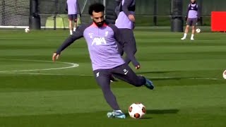 Mo Salah BACK IN TRAINING  Liverpool train ahead of Sparta Prague Europa League clash [upl. by Remsen413]