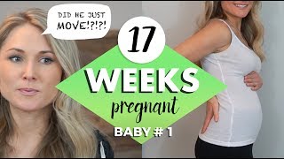 17 WEEKS PREGNANT UPDATE  The Baby Moved [upl. by Charissa]