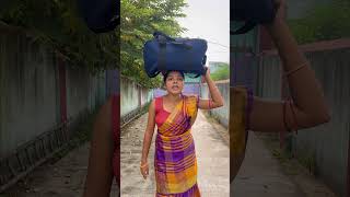 Saree Wali😀 Part1  Maa Beti Santali Short Comedy Video  Priti TuduSantali Short Comedy Video [upl. by Anetsirk961]