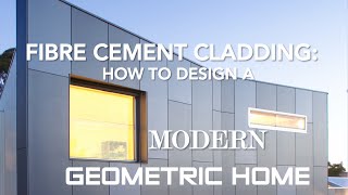 Fibre cement cladding how to design a modern geometric home [upl. by Ayekan]